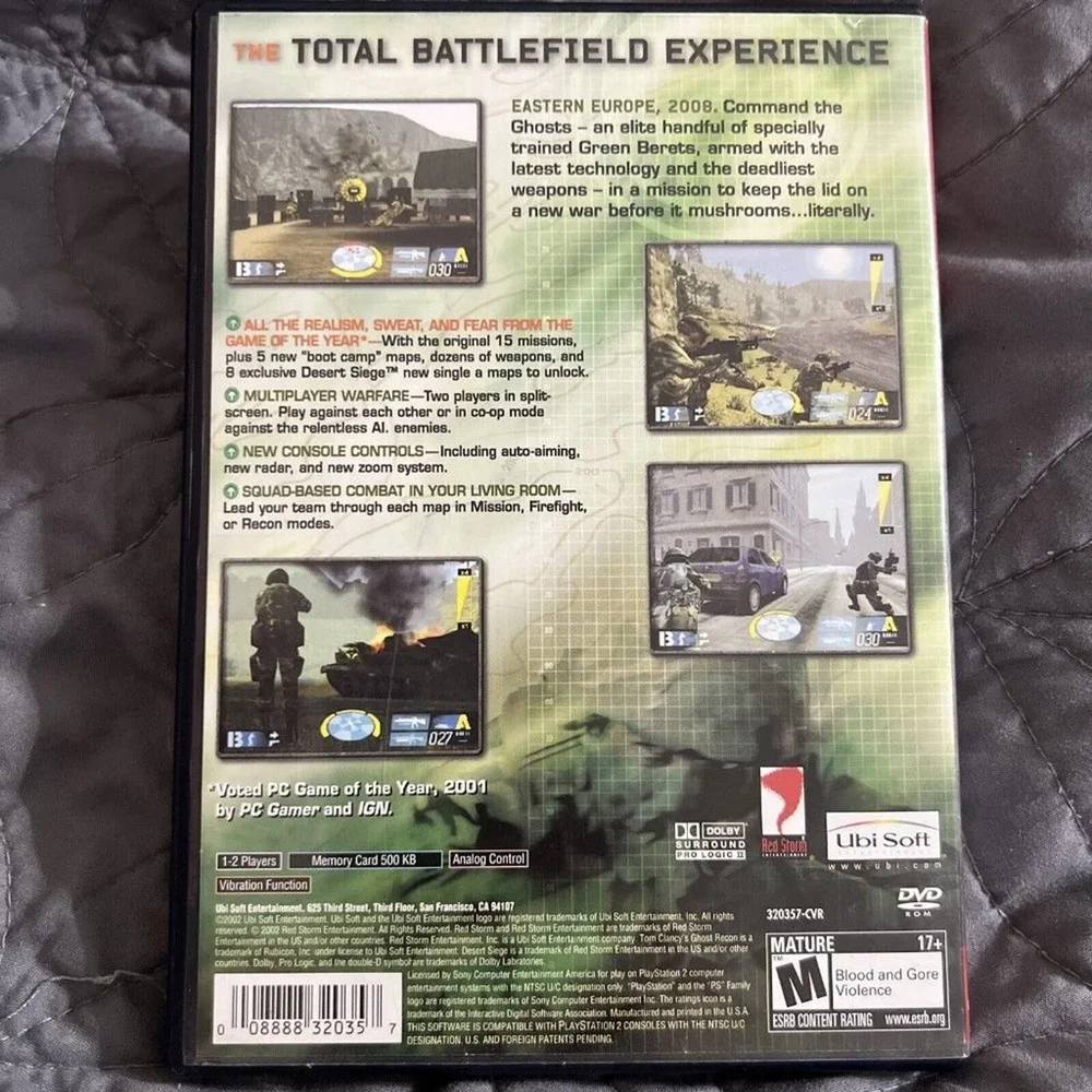 Tom Clancy's Ghost Recon (Sony‎ PlayStation 2, 2002)